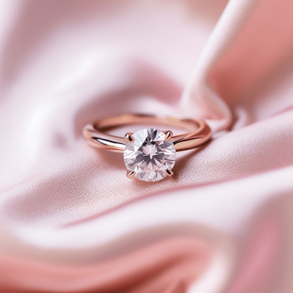 Handcrafted diamond ring
